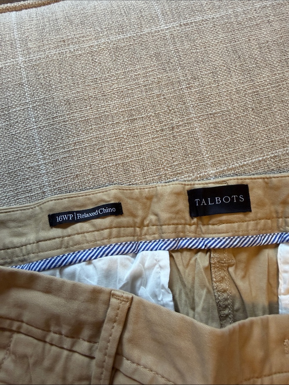 Talbots Relaxed Chino Pants — Khaki/Tan - Picture 2 of 5
